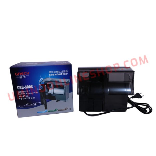 SUNSUN CBG-500S | 6W | 115L | HANG ON BACK FILTER - Image 2