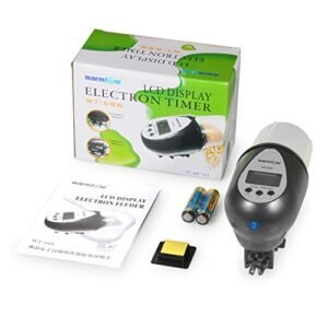 WARM TONE LCD DISPLAY ELECTRON FISH FOOD TIMER