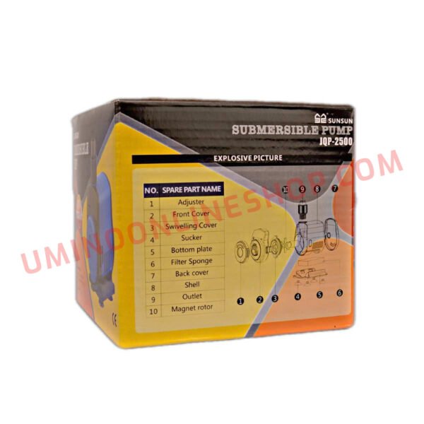 SUNSUN Aquarium Submersible Pump | JQP-2500 | 35W | 2500L - Image 2