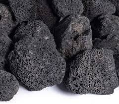 BLACK LAVA ROCK MIXED SIZE (WASHED)